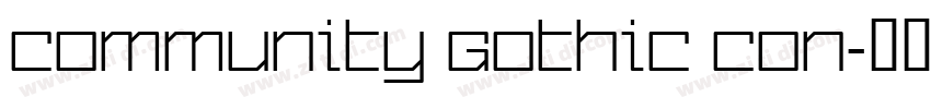 Community Gothic Con字体转换